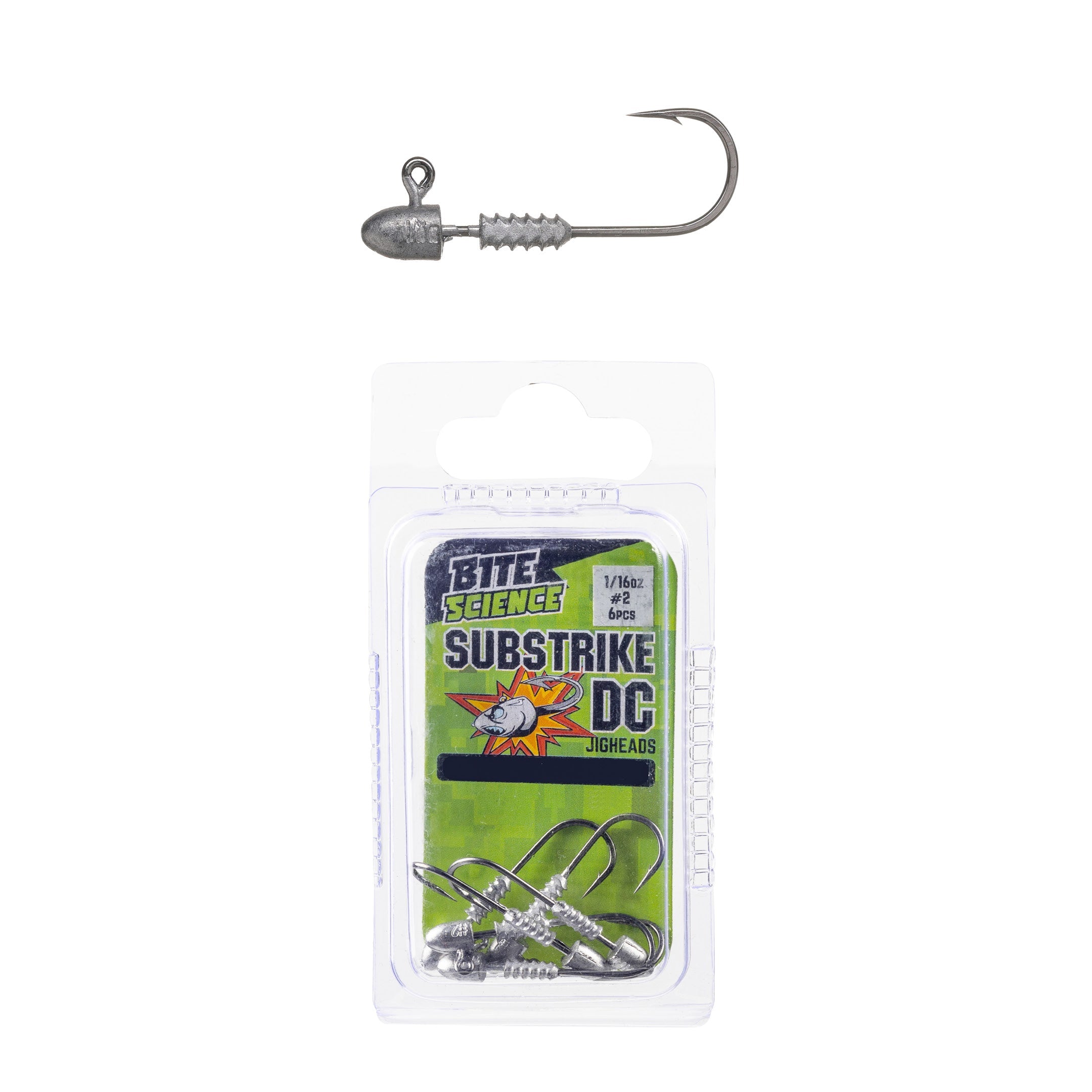 Bite Science Substrike DC Jigheads 1/16oz #2 - 6pk