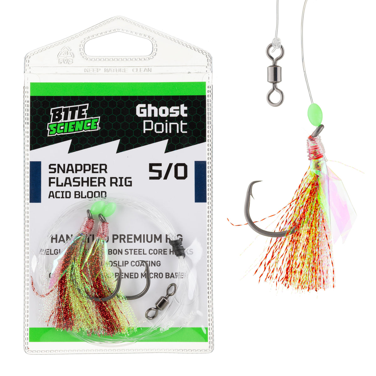 Bite Science Ghostpoint Snapper Flasher Paternoster Rigs