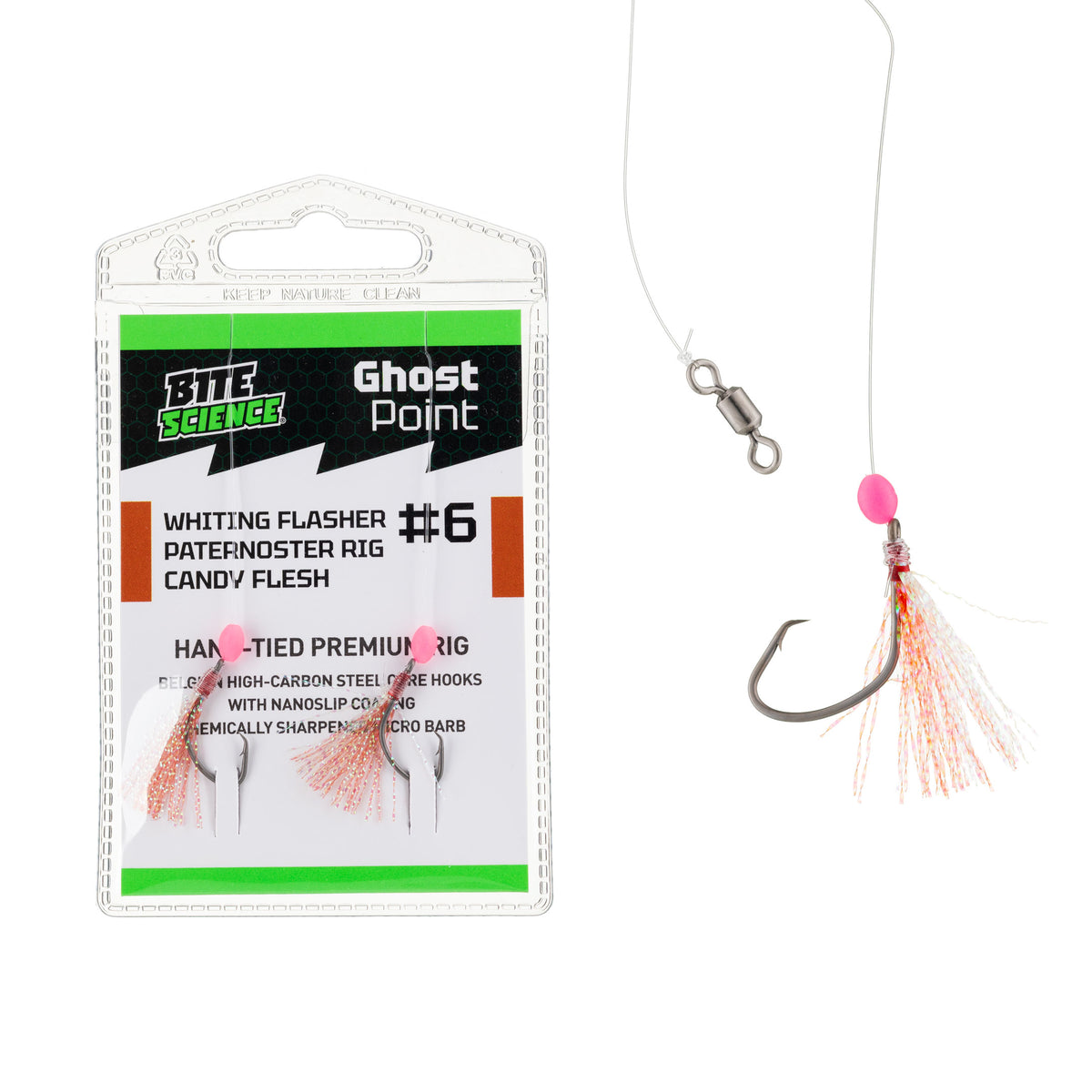 Bite Science Ghostpoint Whiting Flasher Paternoster Rigs