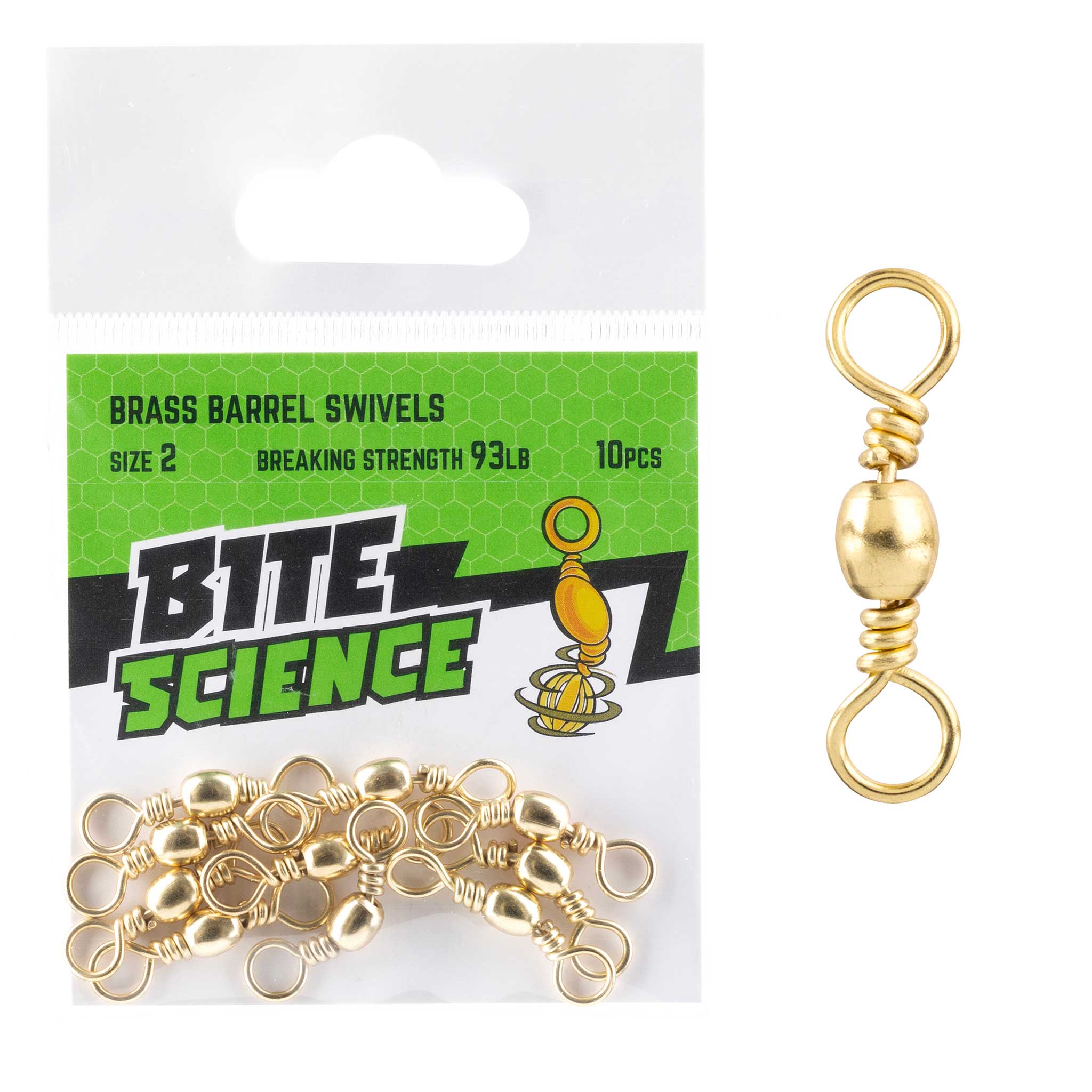 Bite Science Brass Barrel Swivels