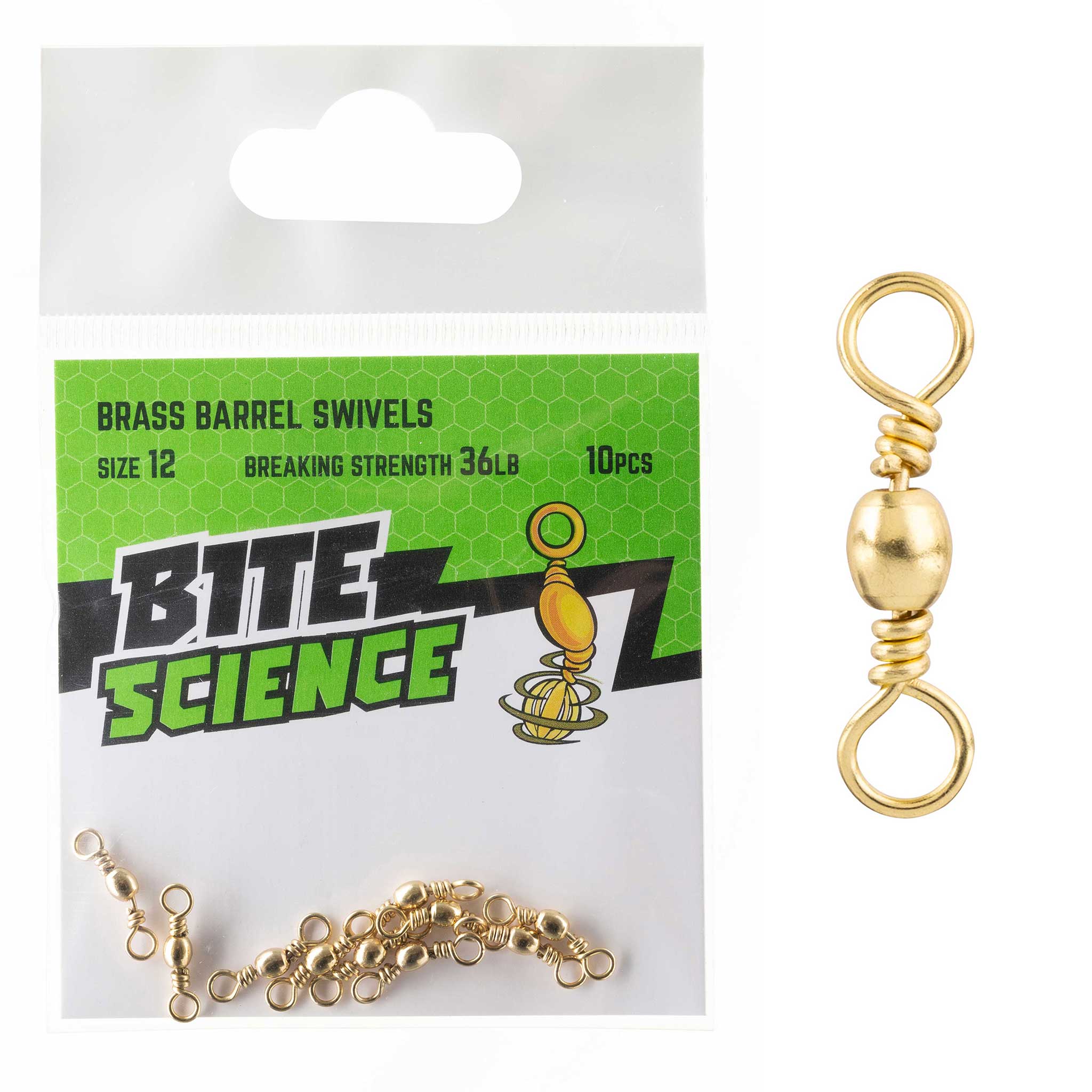 Bite Science Brass Barrel Swivels