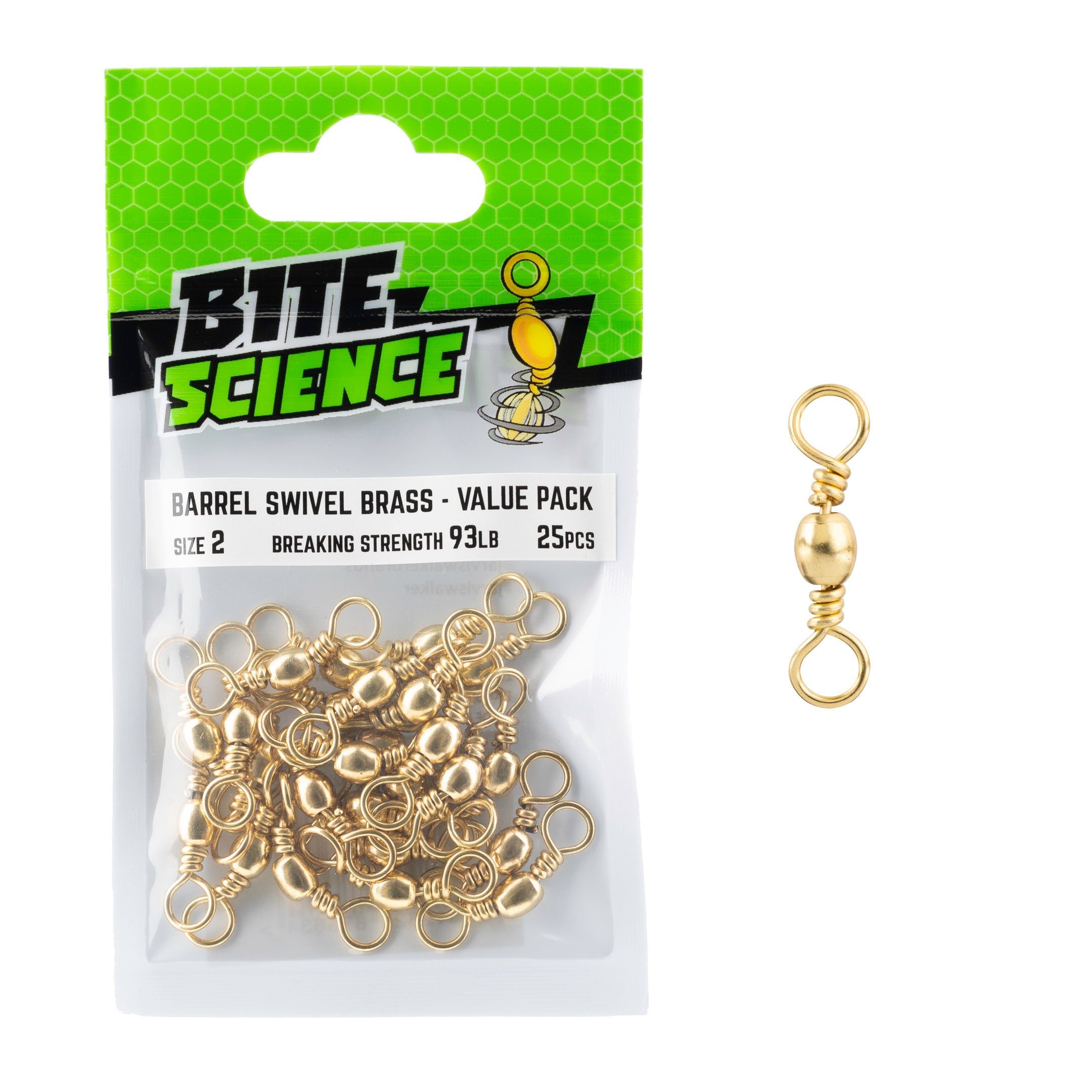 Bite Science Brass Barrel Swivels