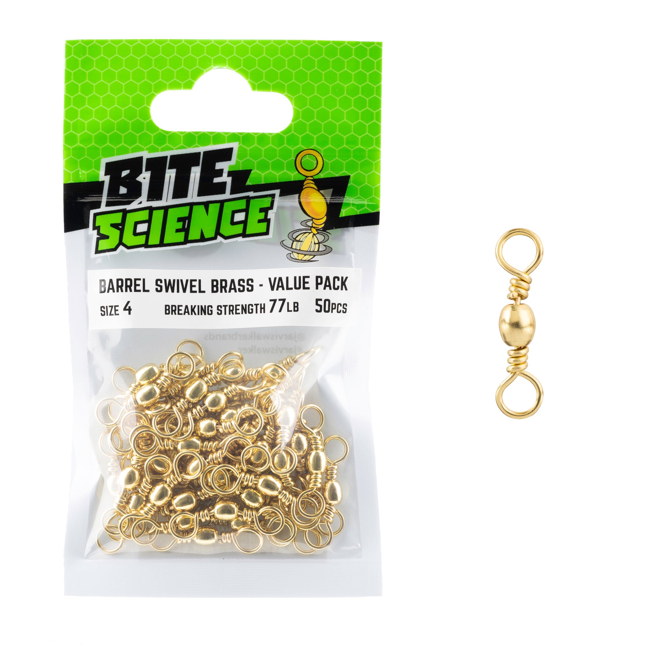 Bite Science Brass Barrel Swivels
