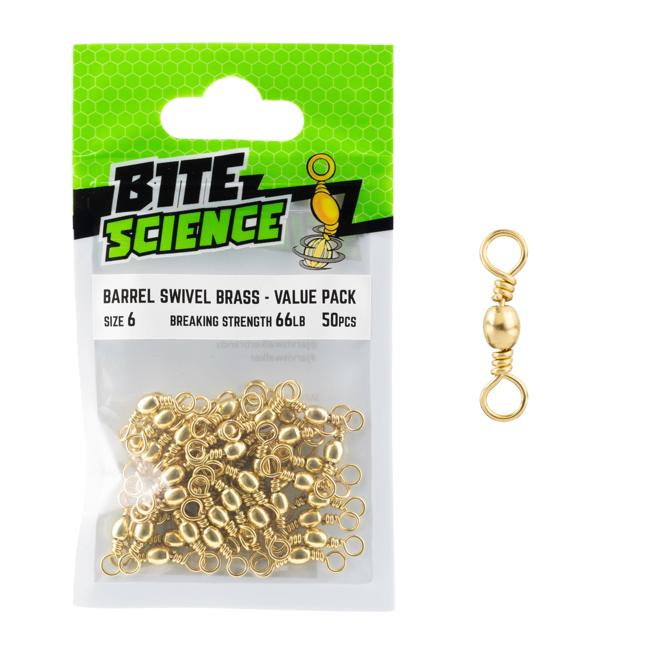 Bite Science Brass Barrel Swivels
