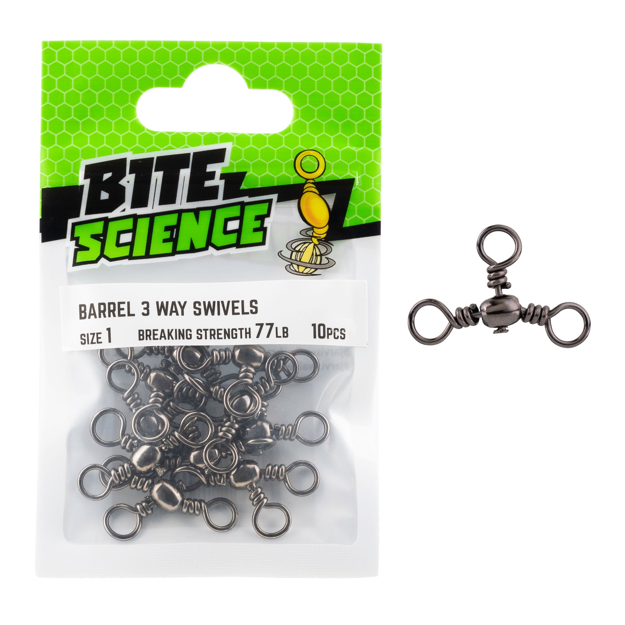 Bite Science 3-Way Barrel Swivels