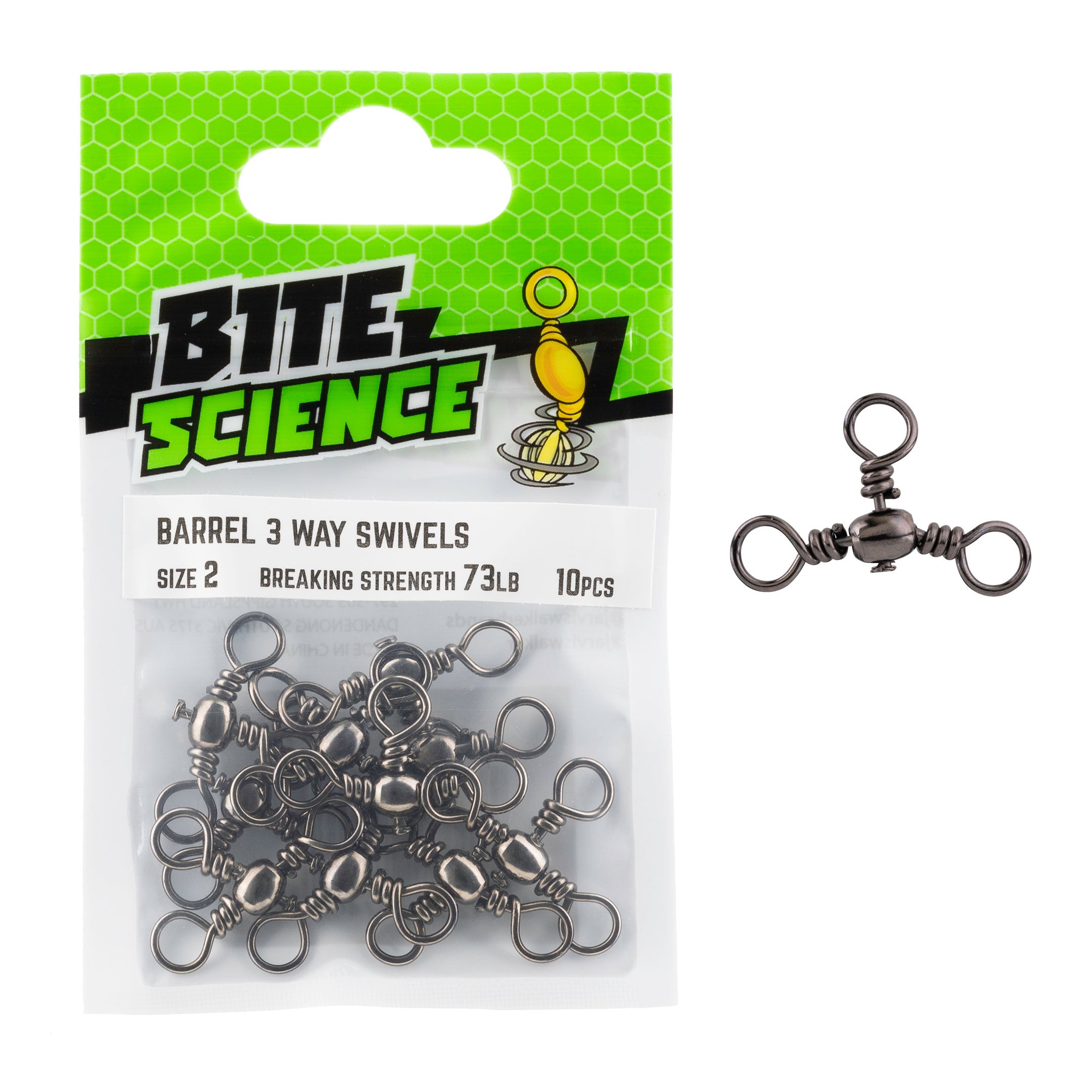 Bite Science 3-Way Barrel Swivels