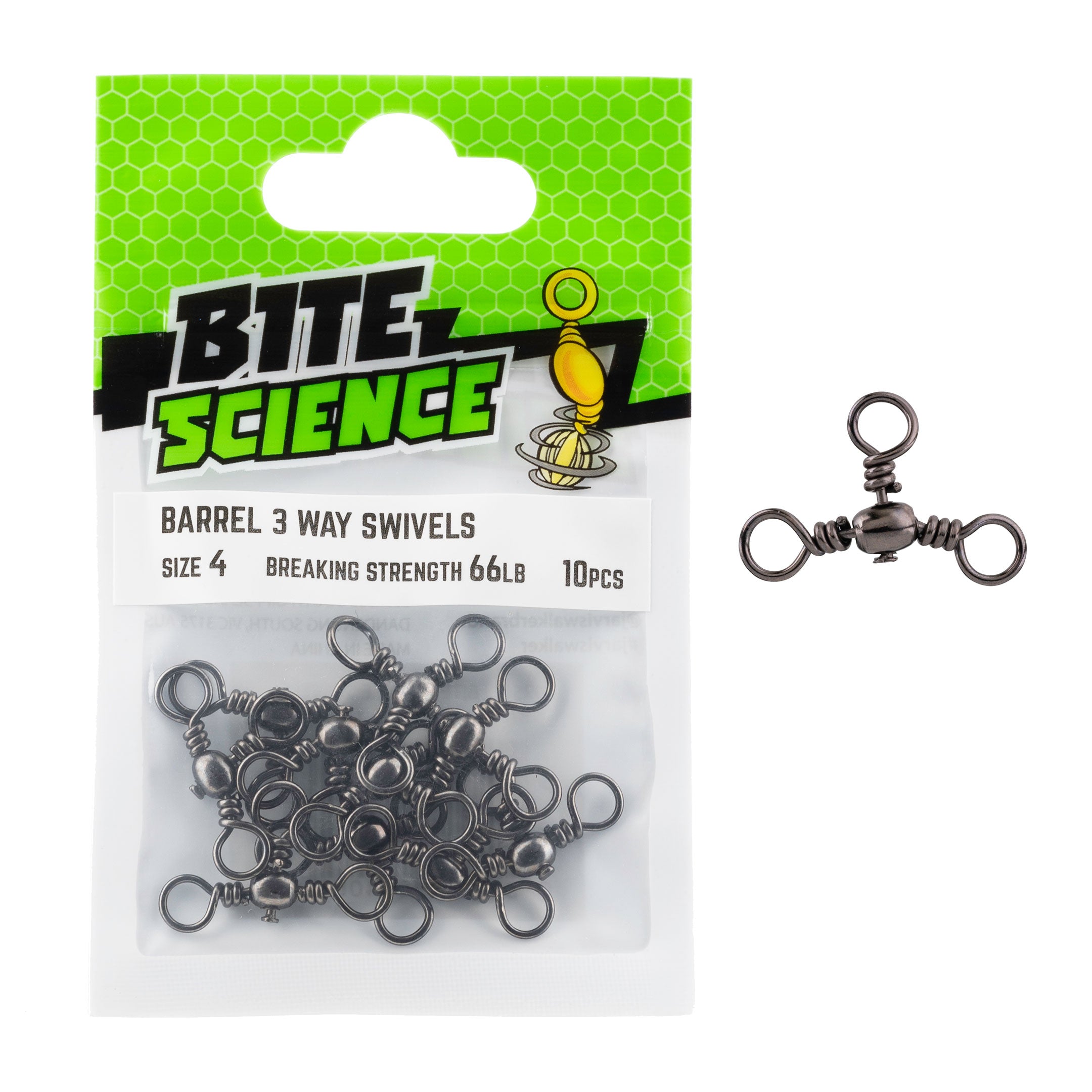 Bite Science 3-Way Barrel Swivels