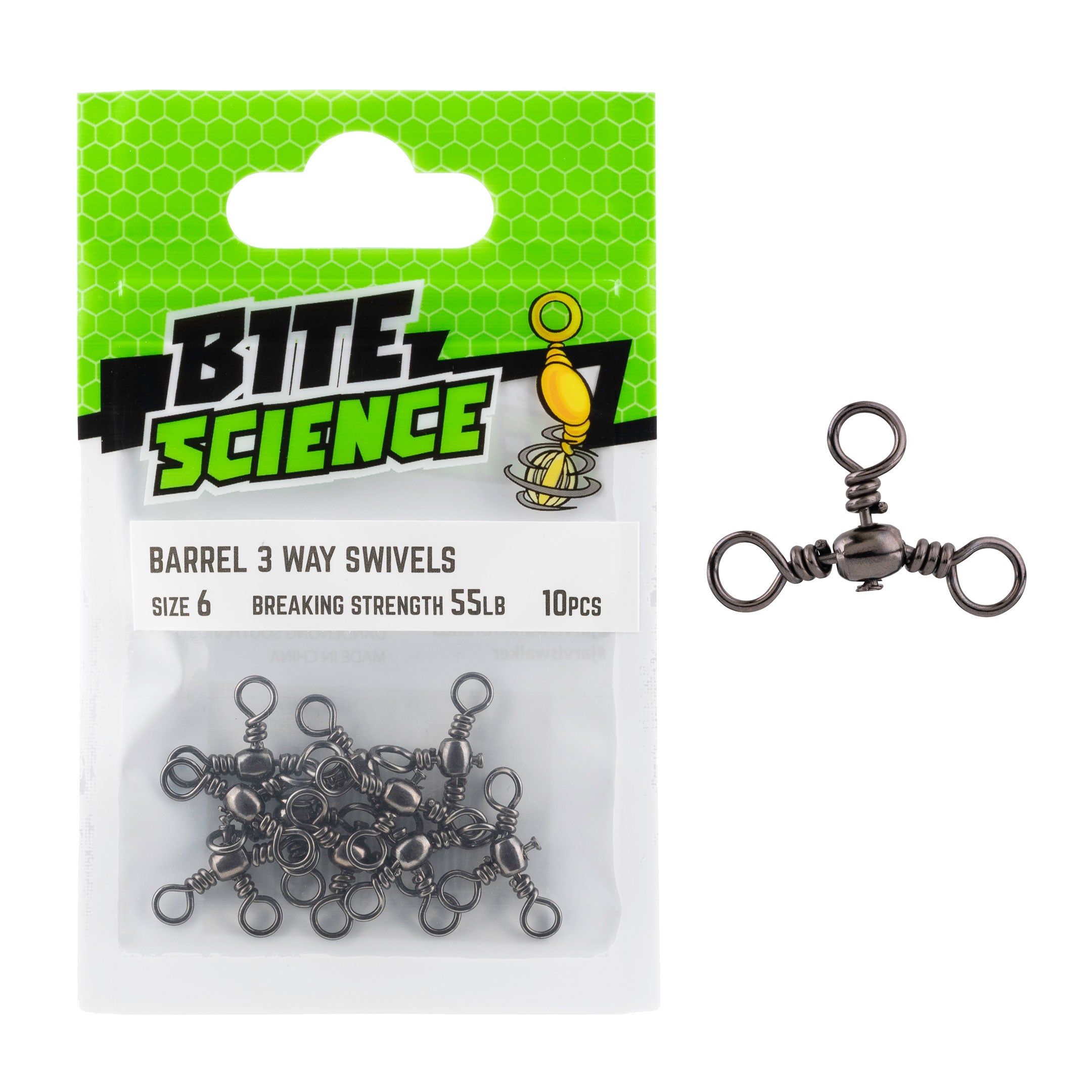 Bite Science 3-Way Barrel Swivels
