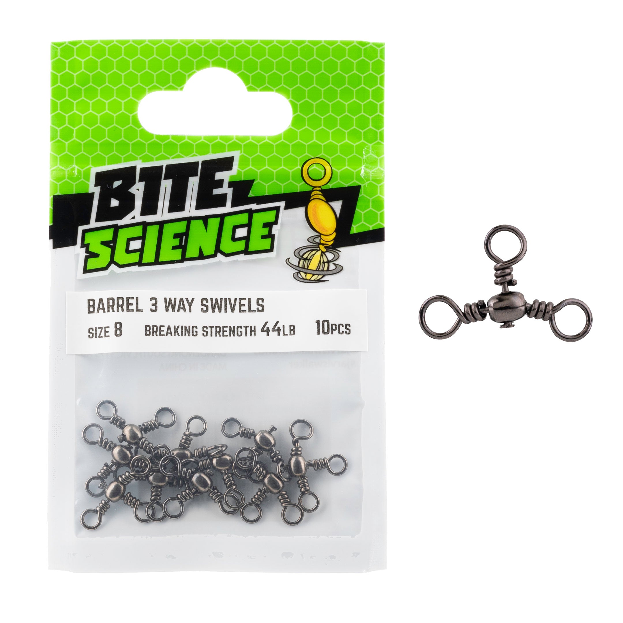 Bite Science 3-Way Barrel Swivels