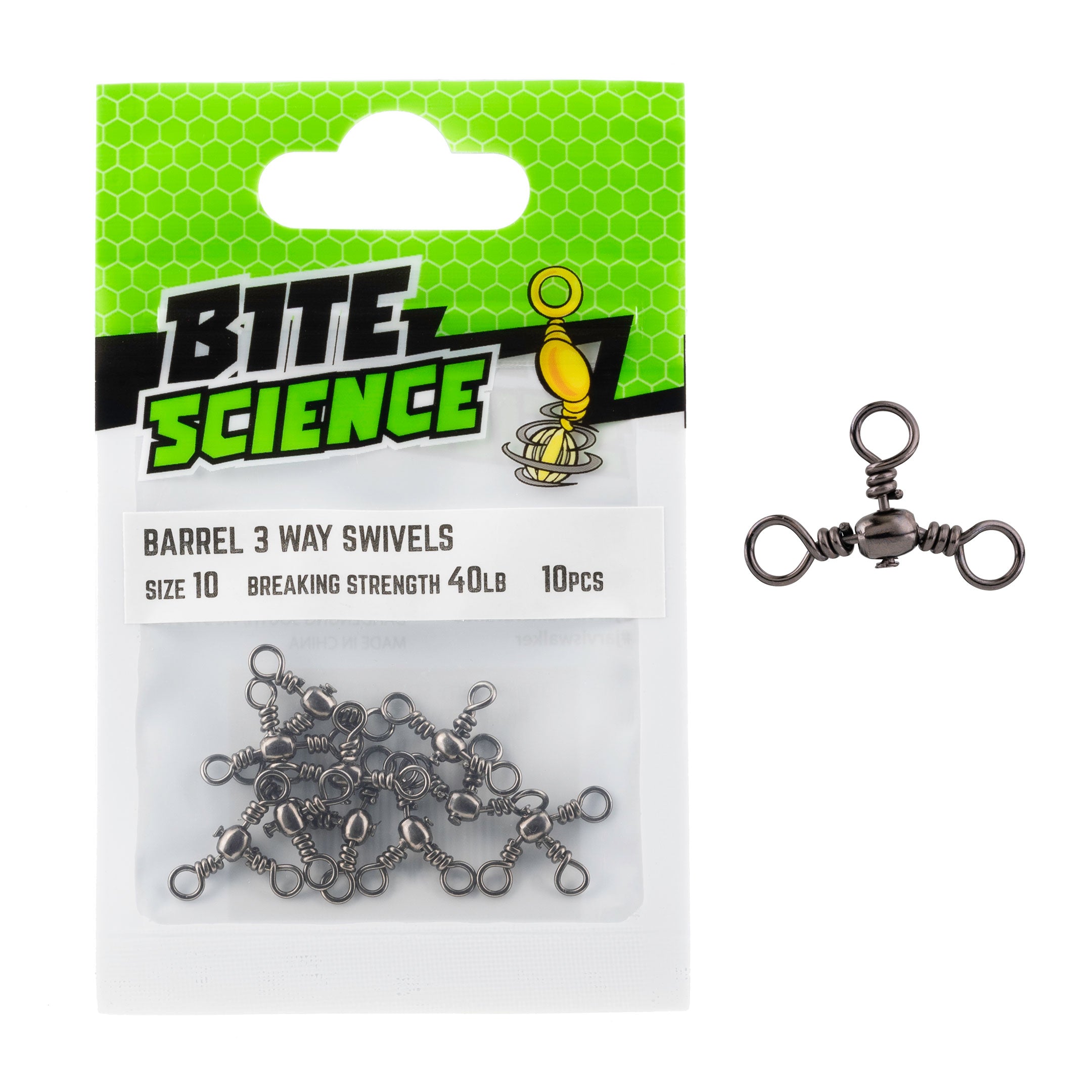 Bite Science 3-Way Barrel Swivels