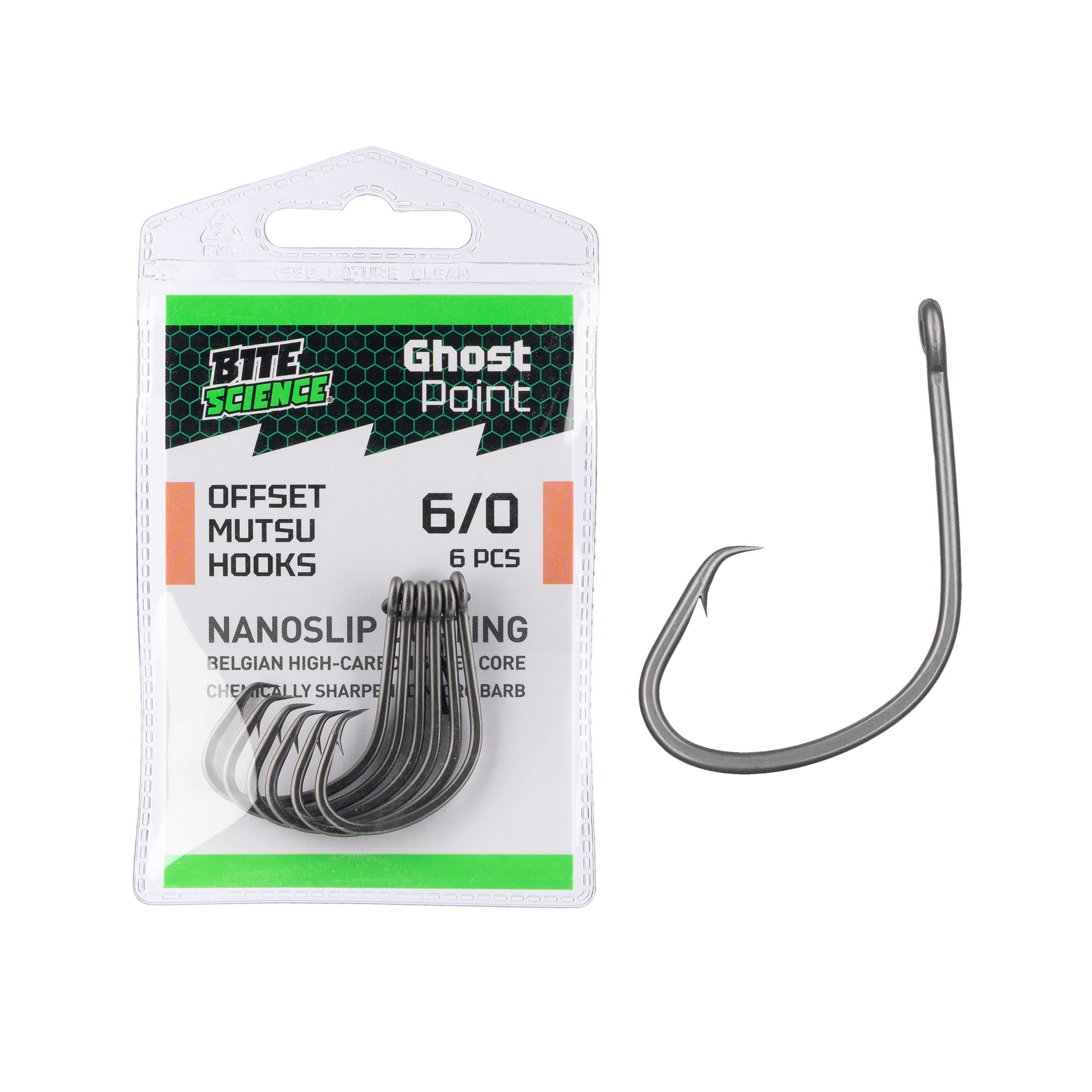 Bite Science Ghost Point Offset Mutsu Hooks