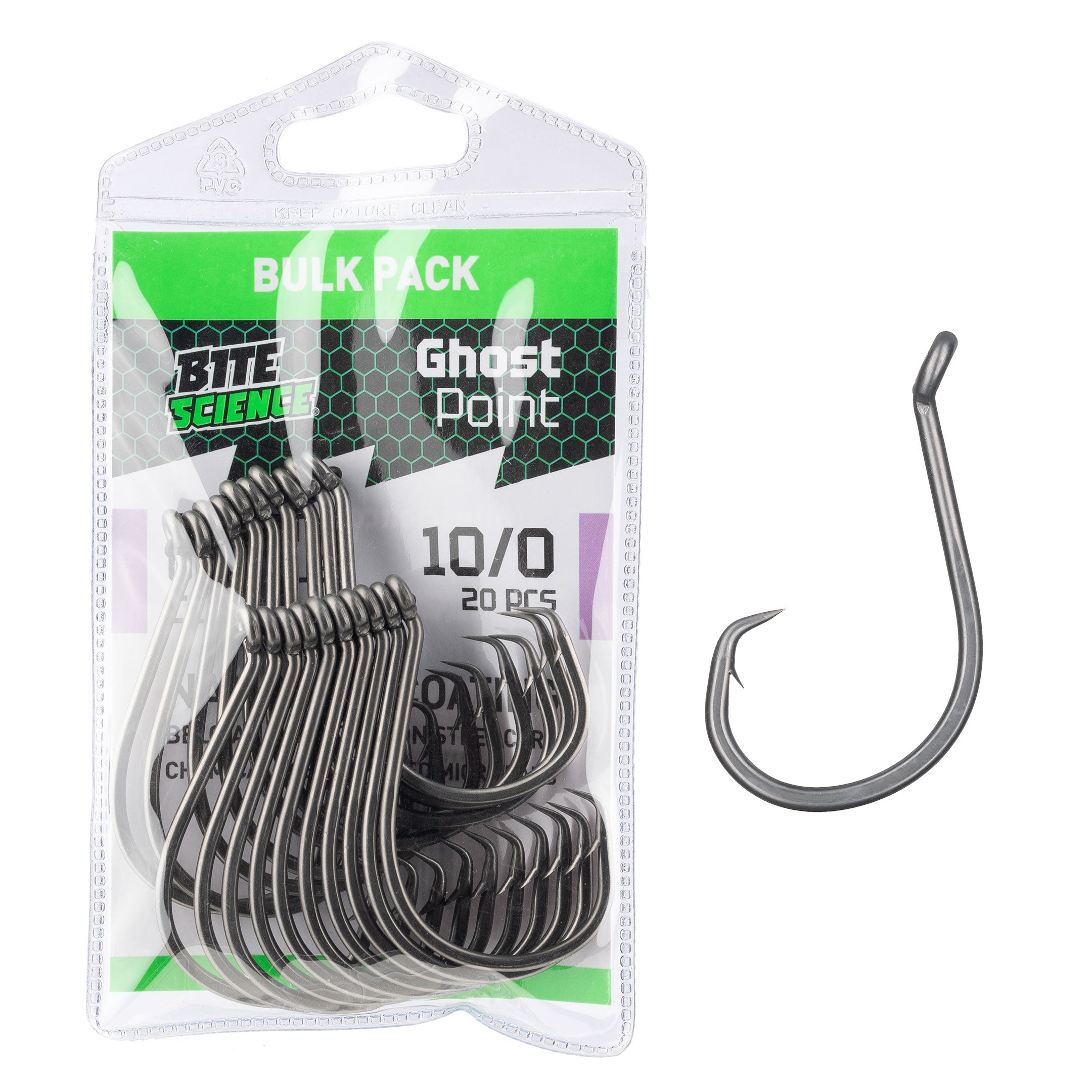 Bite Science Ghost Point Offset Octopus Circle Hooks